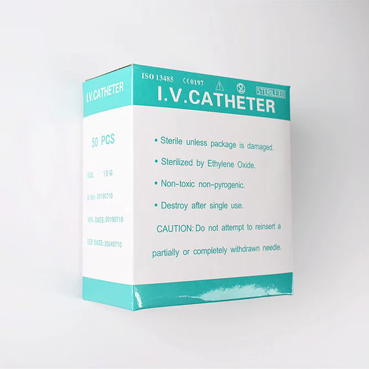 Piercingnål med hylsa (Pink 20G) - 50-pack