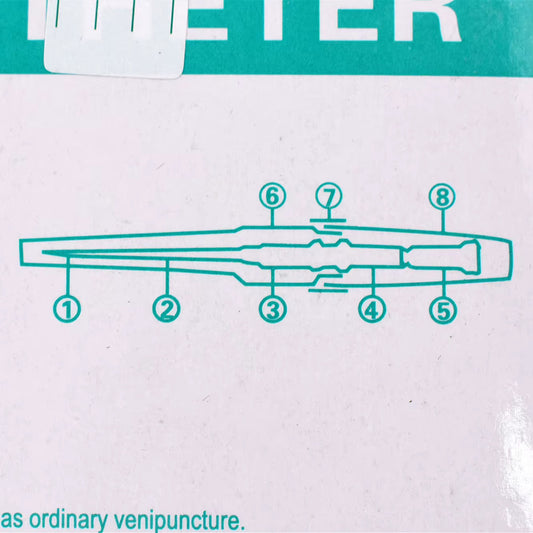 Piercingnål med hylsa (Pink 20G) - 50-pack